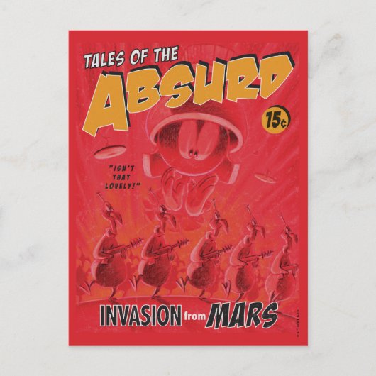 マーヴィンザマルティアン™レトロ侵入火星漫画 ポストカード (正面)