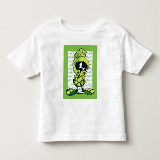 マーヴィンザマルティアン™引用文スケッチ トドラーTシャツ (正面)