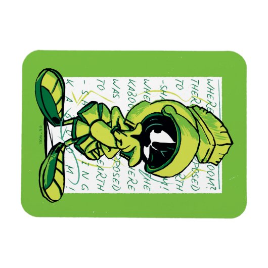 マーヴィンザマルティアン™引用文スケッチ マグネット (横)