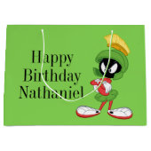 マーヴィン交差するMARTIAN™ |の腕 ラージペーパーバッグ (正面)