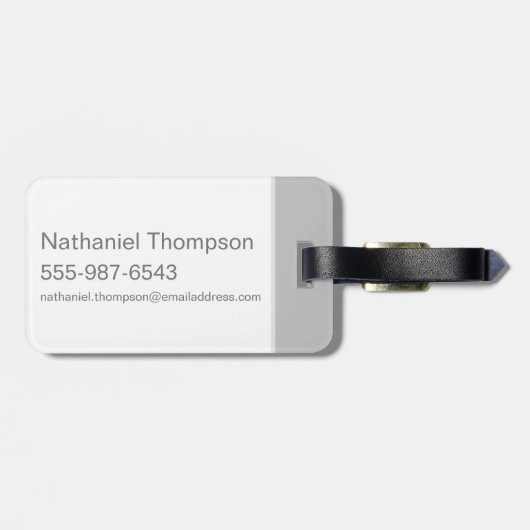 マーヴィン・ザ・マーチ™考えるズ ラゲッジタグ (裏面横)