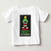 マーヴィン・ザ・マーティアン™大統領に投票 ベビーTシャツ (正面)