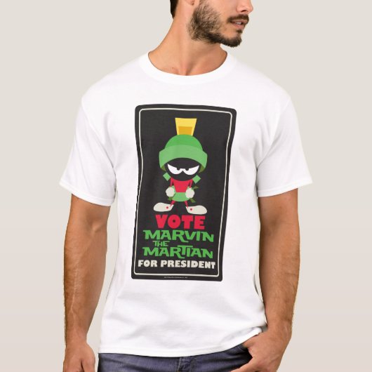マーヴィン・ザ・マーティアン™大統領に投票 Tシャツ (正面)