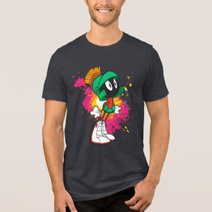マーヴィン・ザ・火星™すぐ後に立つ トライブレンドTシャツ