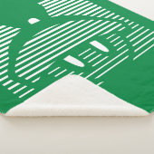 マーヴィン・ザ・火星™アイコストライプのン シェルパブランケット (3/4)