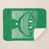 マーヴィン・ザ・火星™アイコストライプのン シェルパブランケット (正面(横))