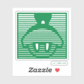 マーヴィン・ザ・火星™アイコストライプのン シール (シート)