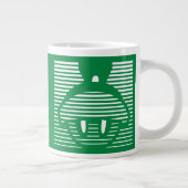 マーヴィン・ザ・火星™アイコストライプのン ジャンボコーヒーマグカップ (右)