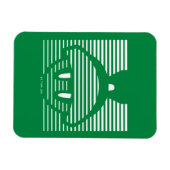 マーヴィン・ザ・火星™アイコストライプのン マグネット (横)