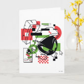 マーヴィン・ザ・火星™グリッチ カード (黄色い花)