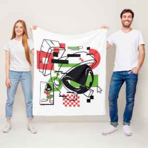 マーヴィン・ザ・火星™グリッチ フリースブランケット