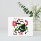 マーヴィン・ザ・火星™グリッチ ポストカード (スタンド正面)