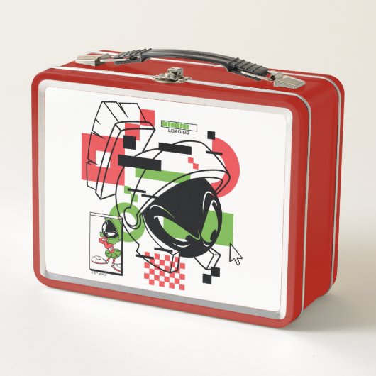 マーヴィン・ザ・火星™グリッチ メタルランチボックス (正面)