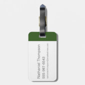 マーヴィン・ザ・火星™プー ラゲッジタグ (裏面縦)