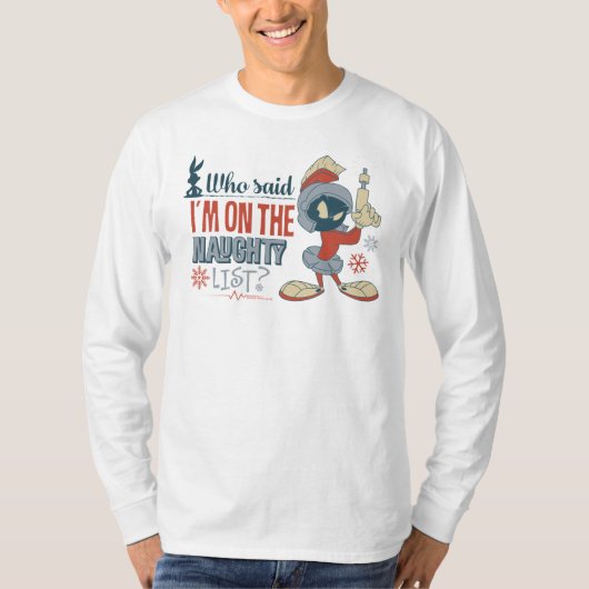 マーヴィン・ザ・火星™ – リストに載いけなってる? Tシャツ (正面)