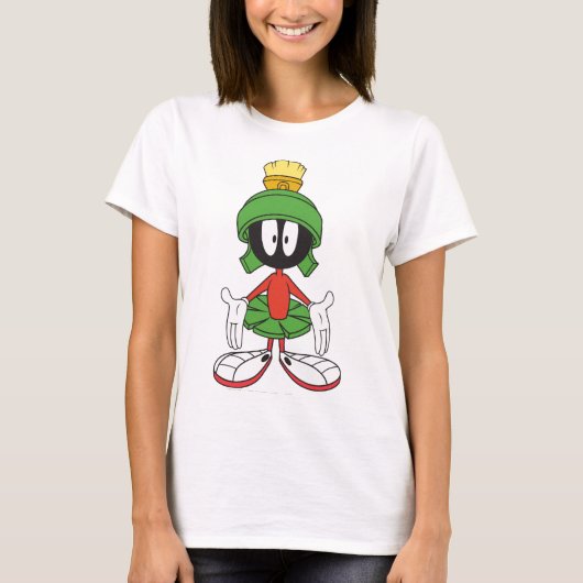 マーヴィン・ザ・火星™両腕を開く Tシャツ (正面)