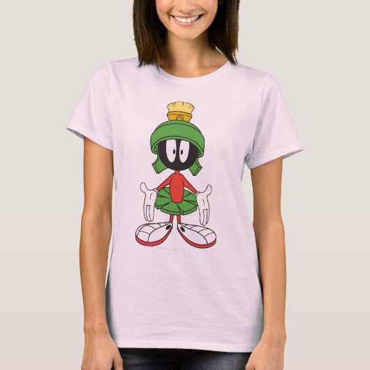 マーヴィン・ザ・火星™両腕を開く Tシャツ (正面)