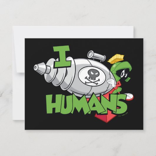 マーヴィン・ザ・火星™ Iレーザー人間 ノートカード (正面)