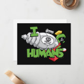 マーヴィン・ザ・火星™ Iレーザー人間 ノートカード (正面/裏面インサイチュ)