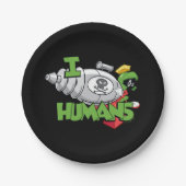 マーヴィン・ザ・火星™ Iレーザー人間 ペーパープレート (正面)