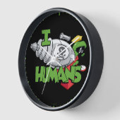 マーヴィン・ザ・火星™ Iレーザー人間 壁時計 (傾斜)