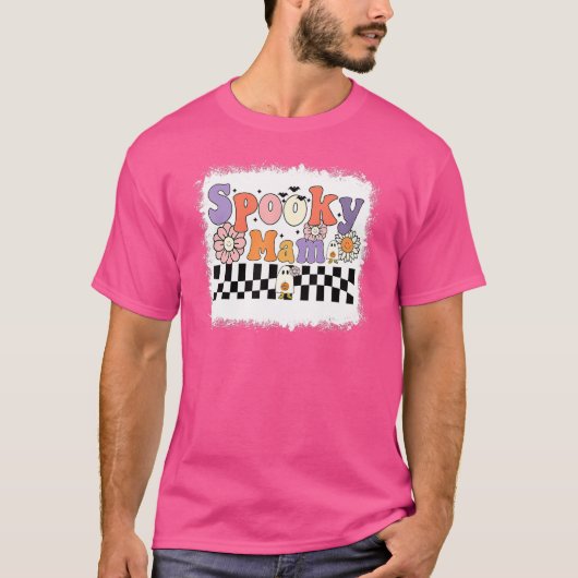 マ不気味マフローラ幽霊ブママとミニマッチング Tシャツ (正面)