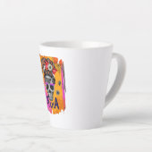 マ不気味マ カフェラテマグ (右アングル)
