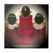 マ市松模様にサイポートレート タイル (正面)