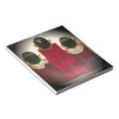 マ市松模様にサイポートレート ノートパッド (アングル)