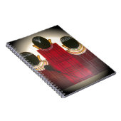 マ市松模様にサイポートレート ノートブック (右側)