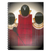 マ市松模様にサイポートレート ノートブック (正面)