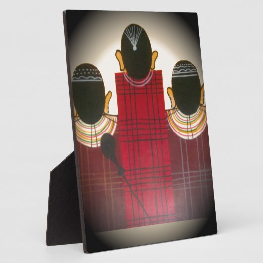 マ市松模様にサイポートレート フォトプラーク (側面)