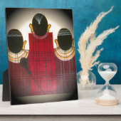 マ市松模様にサイポートレート フォトプラーク (側面)