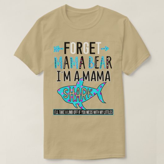マ忘れマベア私はママザークマおもしろいー187 Tシャツ (デザイン正面)