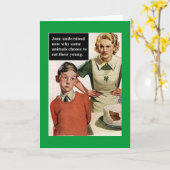 マ怒マと破産ケーキ-ヴィンテージ カード (黄色い花)