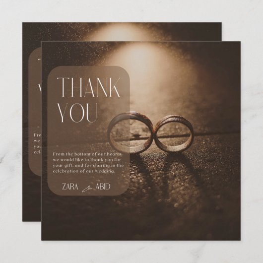 マ感謝していッサージ愛の永遠の約束カード 招待状 (正面/裏面)