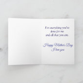 マ感謝していマ・ラマ・マザー・デイ・カード シーズンカード (内部)