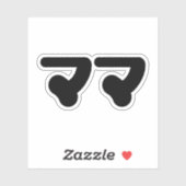 マ日本のマママ |日本語 シール (シート)