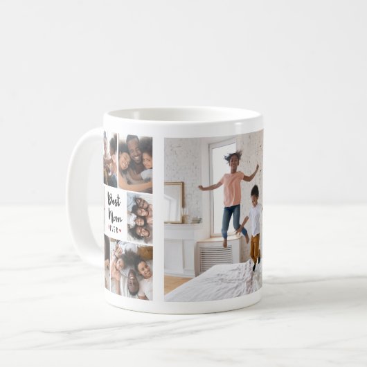 マ最高のマが写真を撮る母の日 コーヒーマグカップ (正面左)