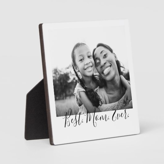 マ最高のマの白黒の脚本写真 フォトプラーク (正面)