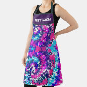 マ最高のマカラフル抽象芸術タイ染料デザイン エプロン (インサイチュ)