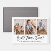 マ最高のマー3枚のフォトマグネット マグネット (正面/裏面)