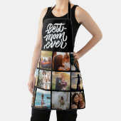 マ最高のマ・エバパーソナライズされたー12フォトコラージュ・ブラック エプロン (インサイチュ)