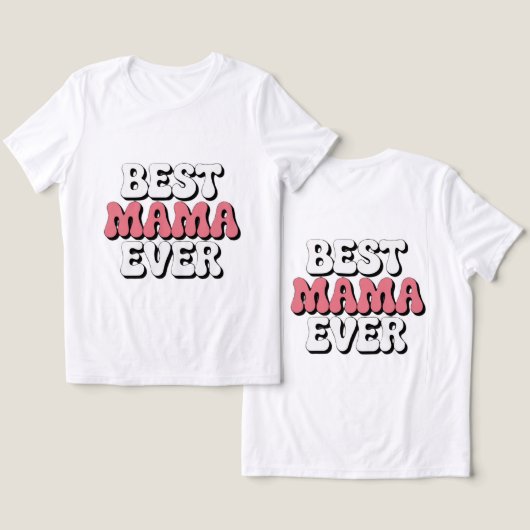 マ最高のマ・エバーホワイト トライブレンドＴシャツ (デザイン正面&裏面)