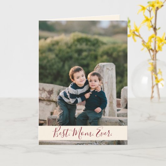 マ最高のマ·エバー写真 カード (黄色い花)