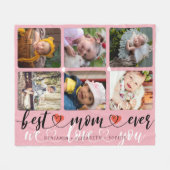 マ最高のマ・エバー・フォト・コラージュ フリースブランケット (正面(横))