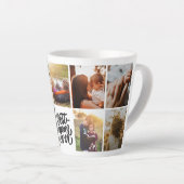 マ最高のマ・エパーソナライズされたバー・フォトコラージュ カフェラテマグ (右アングル)