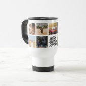 マ最高のマ・エパーソナライズされたバー・フォトコラージュ トラベルマグ (正面左)