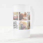 マ最高のマ・エパーソナライズされたバー・フォトコラージュ フロストグラスビールジョッキ (正面右)