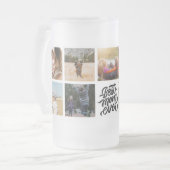 マ最高のマ・エパーソナライズされたバー・フォトコラージュ フロストグラスビールジョッキ (正面左)